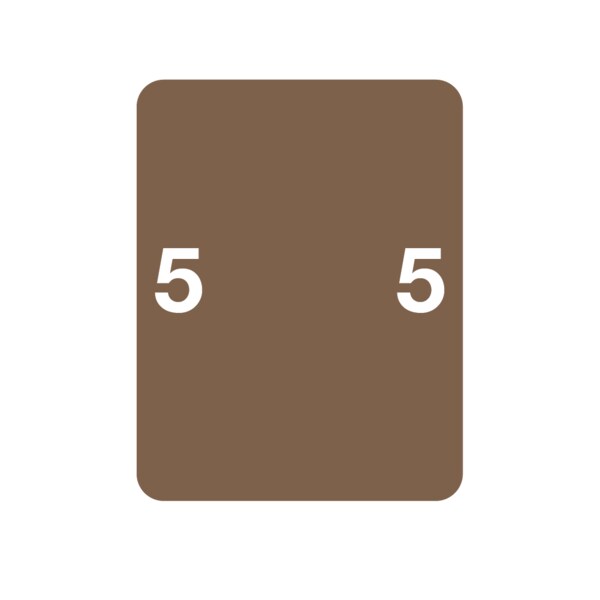 Nevs Smead - Filing Labels - Number 5 1-15/16" x 1-1/2" Brown XN-S 5 - main